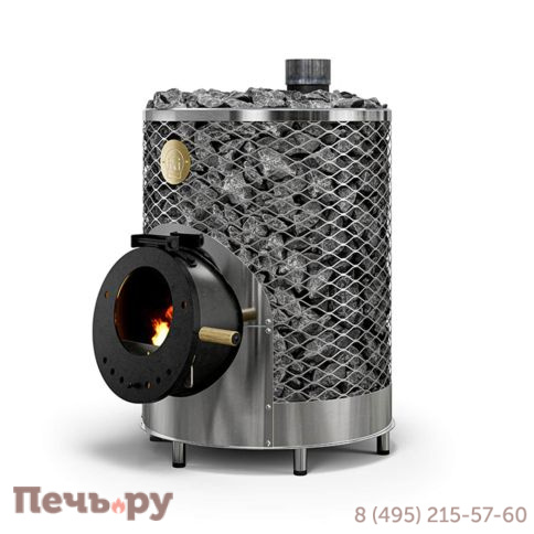 Дровяная печь для сауны IKI Original 2025 со стеклянной дверцей фото