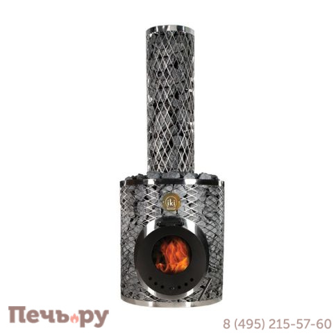 Дровяная печь для сауны IKI Original со стеклянной дверцей фото 7