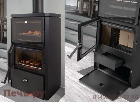 Дровяная печь Rocal Hebar Stove-Oven-Barbecue c духовкой фото 4