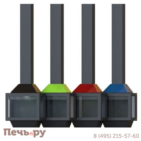 Дровяной камин Traforart Frontal Ariadna кожух RAL фото 4