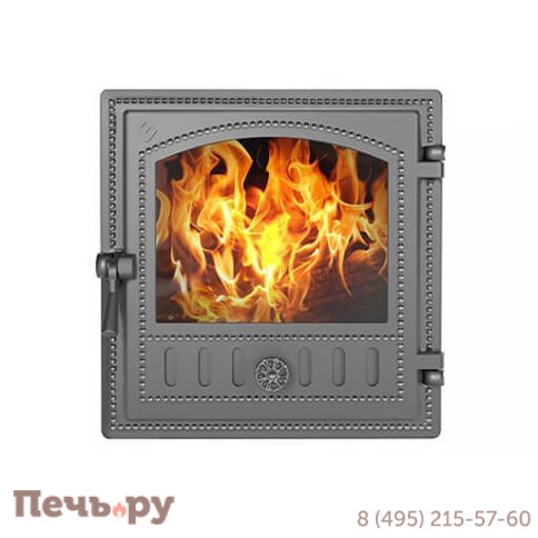 Дверка Везувий каминная 280 (не крашенная) фото