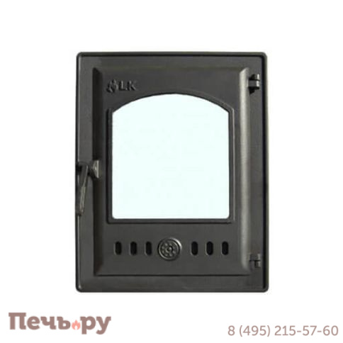 Дверца каминная LK герметичная со стеклом (250х350) фото