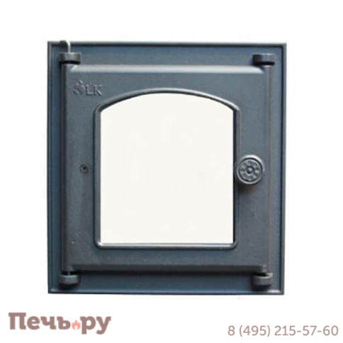 Дверца топочная  LK со стеклом (250х280) фото