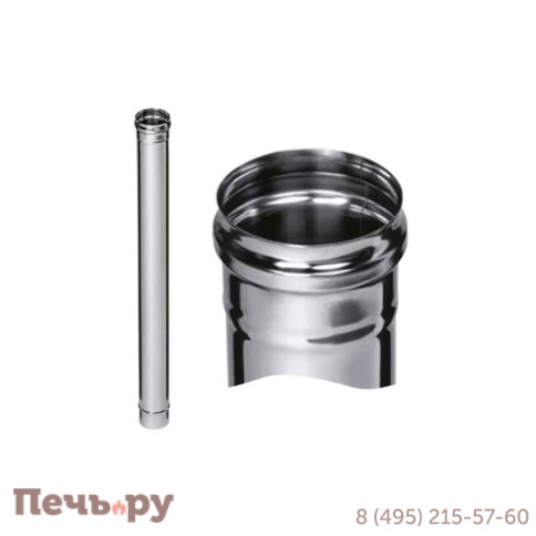 Дымоход Феррум 1,0 м HF Plus (AISI 430/ 1) фото
