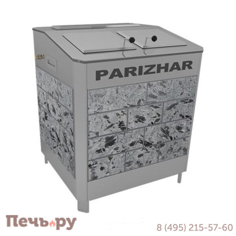 Электрическая паротермальная печь для бани Инжкомцентр ВВД ПАРиЖАР 18 кВт (380 В) облицовка из природного камня фото 3