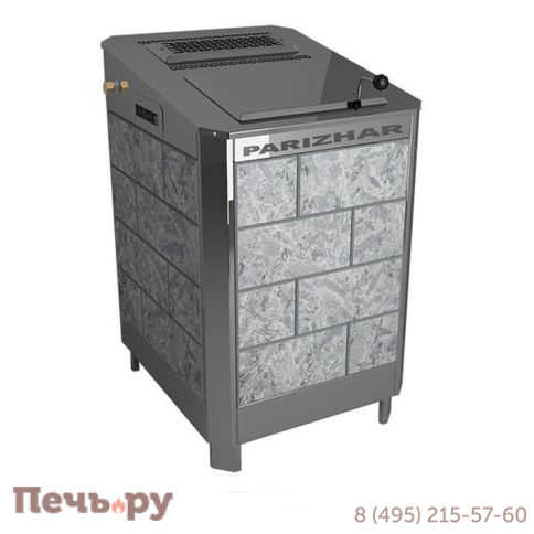 Электрическая паротермальная печь для бани Инжкомцентр ВВД ПАРиЖАР 4.25 кВт облицовка из природного камня фото 2