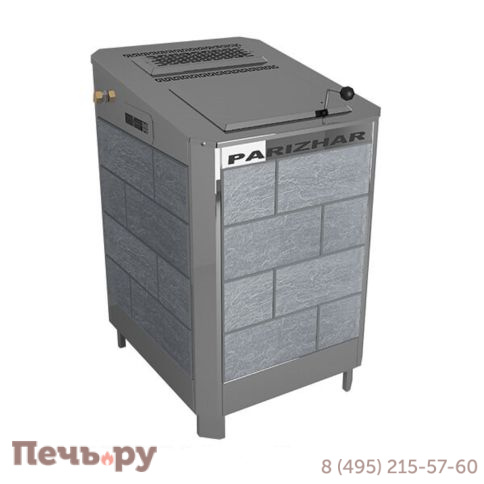 Электрическая паротермальная печь для бани Инжкомцентр ВВД ПАРиЖАР 4.25 кВт облицовка из природного камня фото