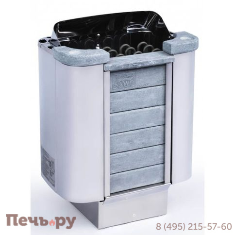 Электрическая печь SAWO Stone Cumulus CML-60Ni2-P (встроенный блок мощности Saunova 2.0, панель управления не включена, облицовка - талькохлорит) фото