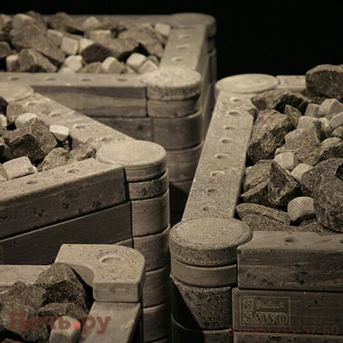 Электрическая печь SAWO Stone Super Nimbus NIM-180NS-P (облицовка - талькохлорит, требуется панель управления и блок мощности) фото 5