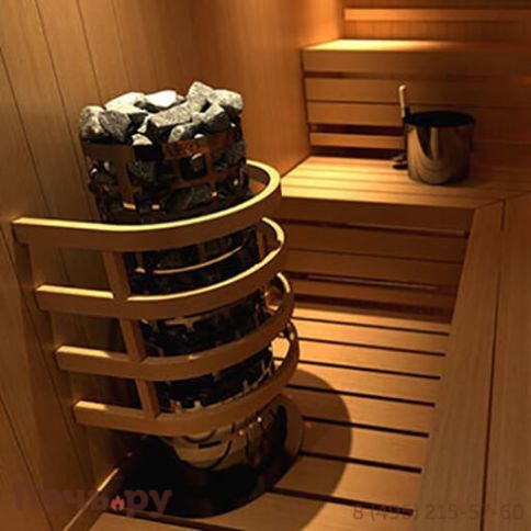 Электрическая печь SAWO Tower Aries круглая ARI3-75NB-P (встроенный пульт управления) фото 8