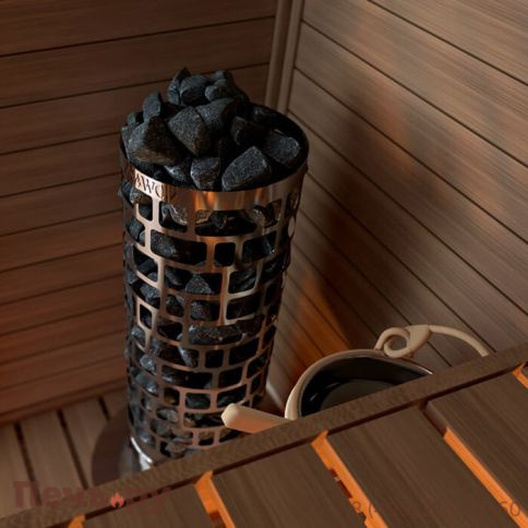 Электрическая печь SAWO Tower Aries круглая ARI3-75Ni2-P  (встроенный блок мощности Saunova 2.0. Панель управления не включена) фото 10