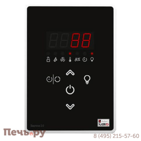Электрическая печь SAWO Tower Aries пристенная ARI3-90Ni2-WL-P  (встроенный блок мощности Saunova 2.0. Панель управления не включена) фото 2