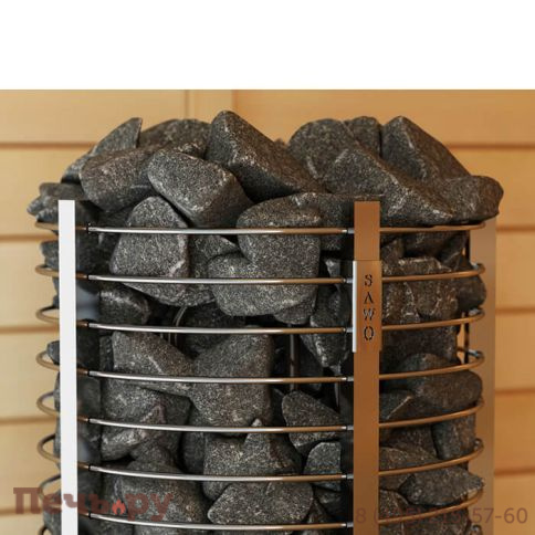 Электрическая печь SAWO Tower круглая TH3-35Ni2-P (со встроенным блоком мощности Saunova 2.0, панель управления не включена) фото 4