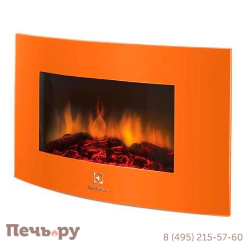 Электрический камин Electrolux EFP/W-1200URLS, оранжевый фото