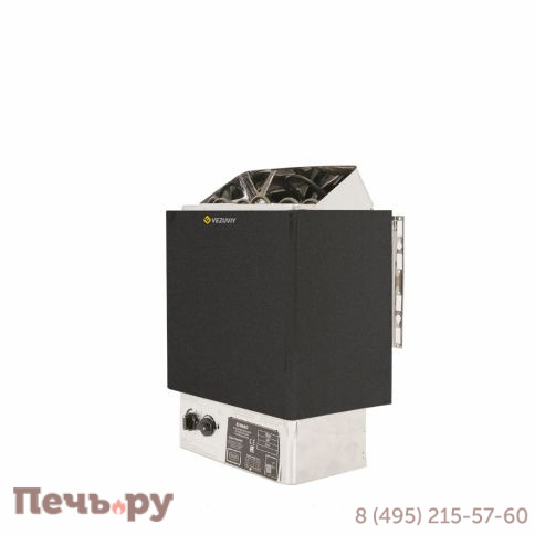 Электрокаменка Везувий навесная (черная)-9 фото