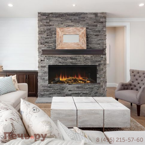 Электрокамин British Fires New Forest 1200 (прямое стекло) фото 3