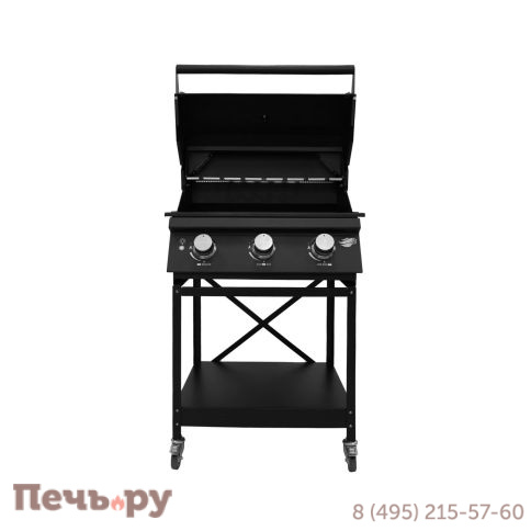 Газовый гриль B-fire Bizon Premium Black 3 на подставке фото 2