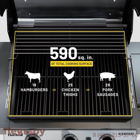 Газовый гриль Char-Broil Professional Signature Series 3S фото 9