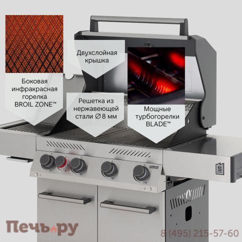 Газовый гриль Primeliner S class 4B комплектация Delux фото 13