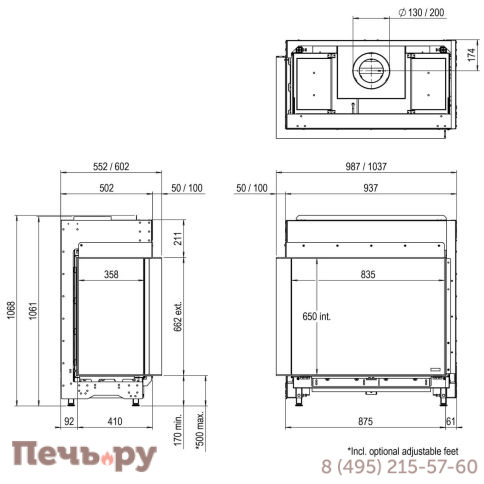 Газовый камин Faber Matrix 800/650 II фото 4