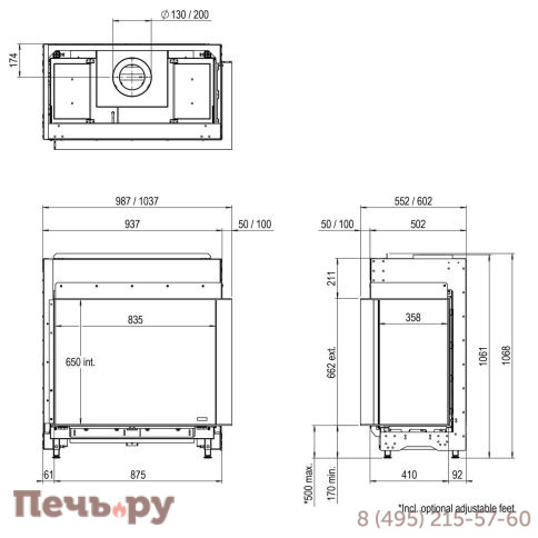 Газовый камин Faber Matrix 800/650 II фото 5