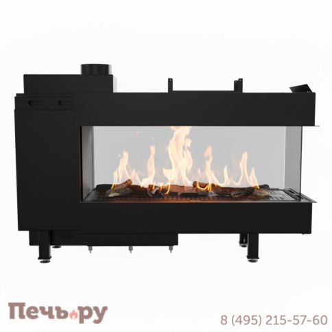 Газовый камин Kratki Pro LEO/LP/100/TUNEL/G31/37MBAR (баллонный газ) фото 3