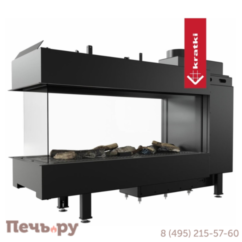Газовый камин Kratki Pro LEO/LP/100/TUNEL/G31/37MBAR (баллонный газ) фото 6