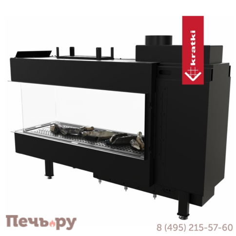 Газовый камин Kratki Pro LEO/LP/100/TUNEL/G31/37MBAR (баллонный газ) фото 7