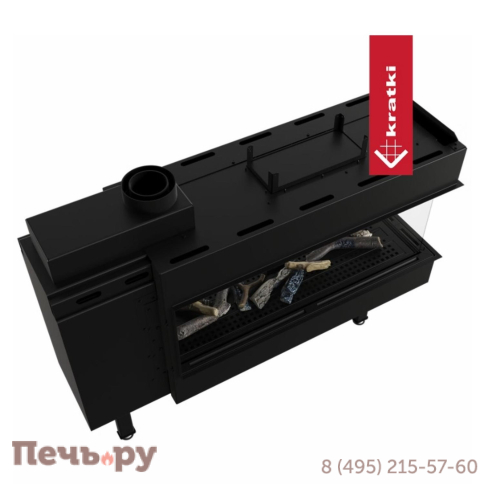 Газовый камин Kratki Pro LEO/LP/100/TUNEL/G31/37MBAR (баллонный газ) фото 8