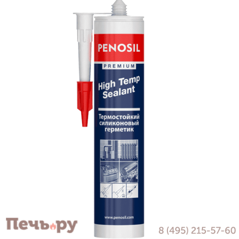 Герметик Penosil Premium High Temp Sealant термостойкий силиконовый (280 мл) красный фото