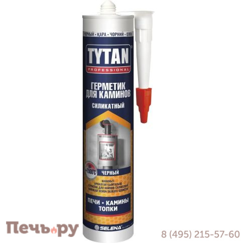Герметик Tytan Professional силикатный чёрный (280 мл) фото