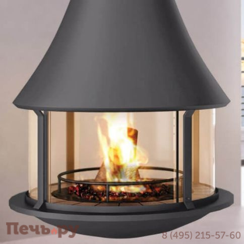 Готовый камин Bordelet Zelia 908 центральный со стеклом фото 6
