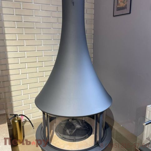 Готовый камин Bordelet Zelia 908 центральный со стеклом фото 8