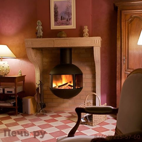 Готовый камин Focus Edofocus 631 труба в потолке фото 4