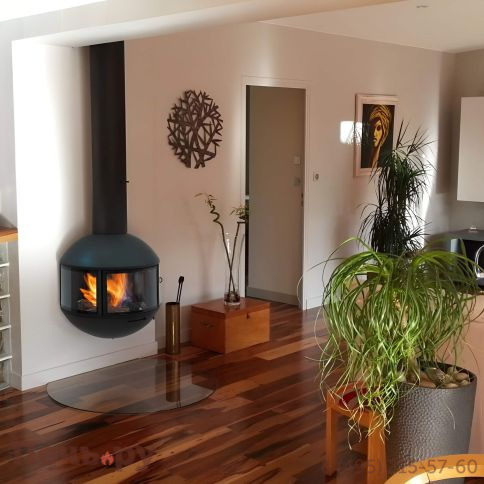 Готовый камин Focus Edofocus 631 труба в потолке фото 5