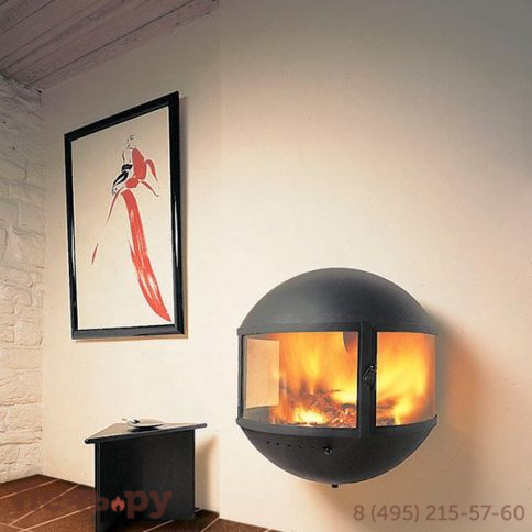 Готовый камин Focus Edofocus 631 труба в стене фото