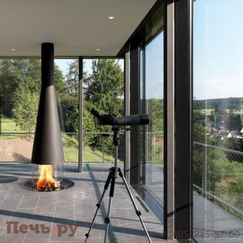 Готовый камин Focus Filiofocus 2000 центральный, со стеклом фото 6