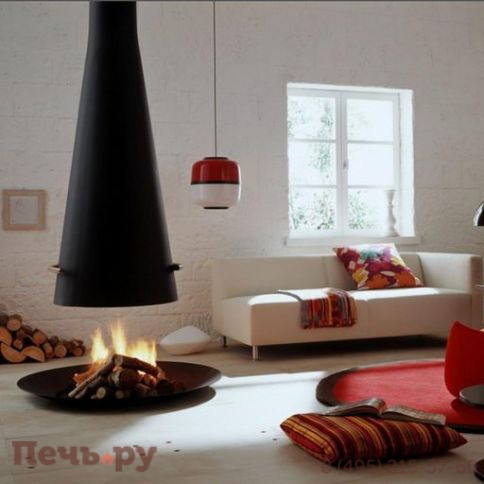 Готовый камин Focus Filiofocus 2000 центральный, телескопический фото 4