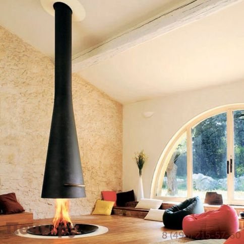 Готовый камин Focus Filiofocus 2000 центральный, телескопический фото