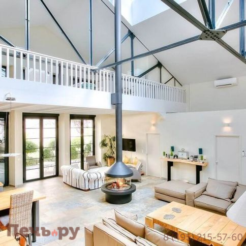 Готовый камин Focus Meijifocus, на пьедестале фото 4