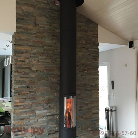 Готовый камин Focus Slimfocus подвесной, поворачивающийся фото 4