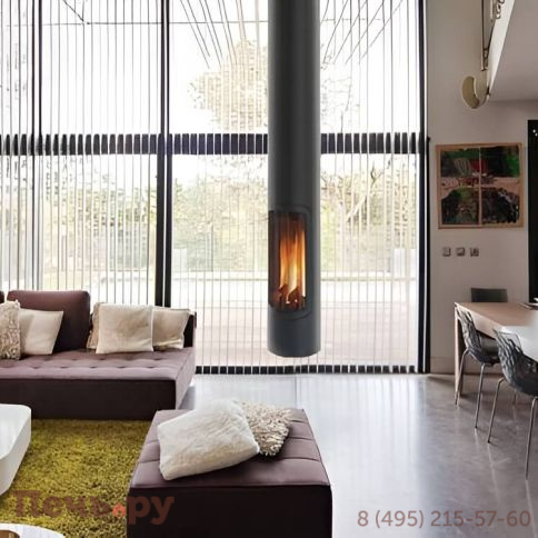 Готовый камин Focus Slimfocus подвесной, поворачивающийся фото 5