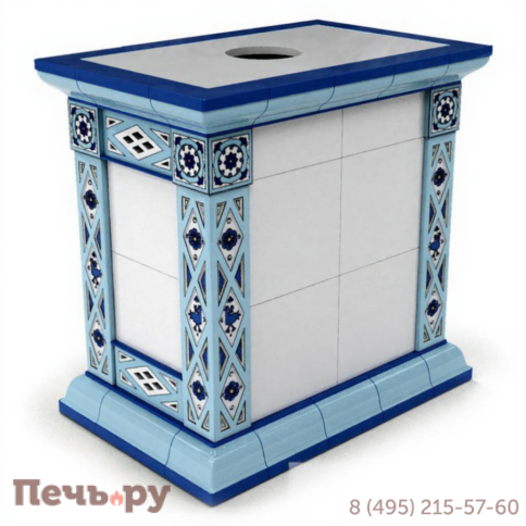 Готовый камин КимрПечь Билибин художественный центральный с топкой Астов К7454 фото 7