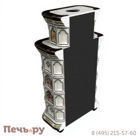 Готовый камин КимрПечь Истра двухъярусный пристенный с топкой Астов МЛ 700 фото 23