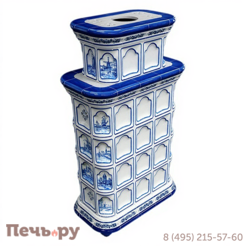 Готовый камин КимрПечь Истра двухъярусный центральный с топкой Астов МЛ 700 фото 23