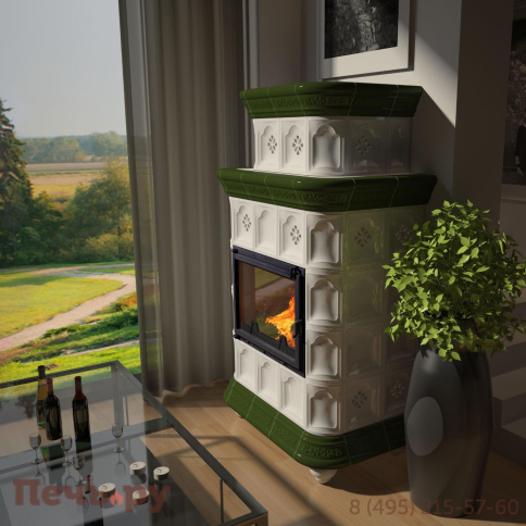 Готовый камин КимрПечь Истра пристенный-двухъярусный фото 30
