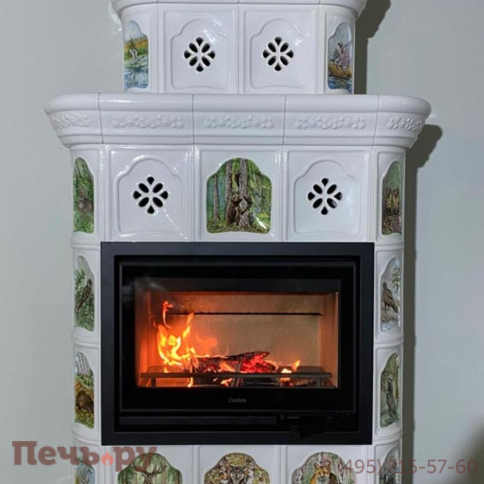 Готовый камин КимрПечь Истра пристенный-двухъярусный фото 35