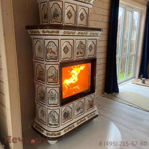 Готовый камин КимрПечь Истра пристенный-двухъярусный фото 39