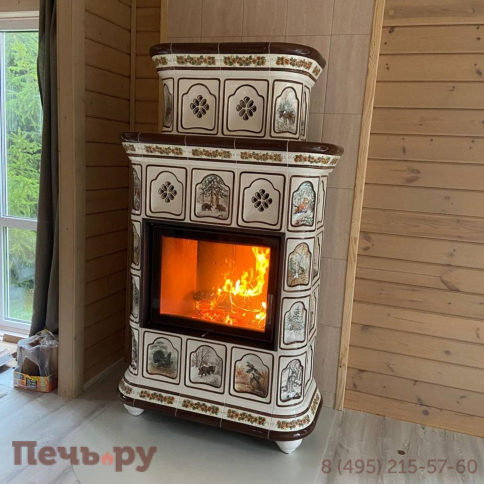 Готовый камин КимрПечь Истра пристенный-двухъярусный фото 40