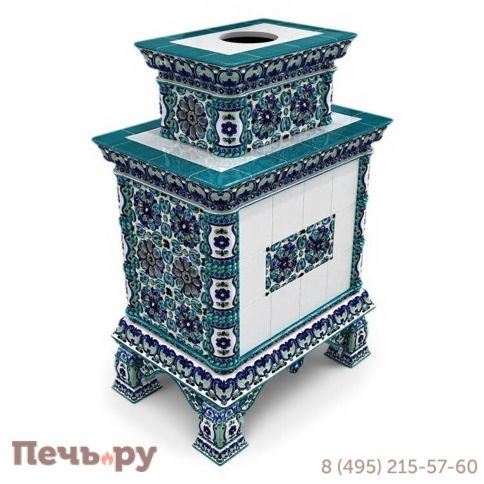 Готовый камин КимрПечь Кострома двухъярусный центральный с топкой Астов МЛ 700 фото 18